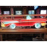 New 57 Chevy Convertible Painted Neon Sign 96"W x 27"H