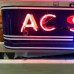 New AC Spark Plug / GM Painted Neon Sign w/Bullnose Ends 9 Feet Wide x 12" High