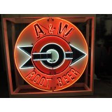 New A&W Root Beer Painted Neon 60" Diameter