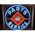 New Single-Sided Allis Chalmers Parts Service Porcelain Neon Sign 48" Diameter