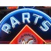 New Single-Sided Allis Chalmers Parts Service Porcelain Neon Sign 48" Diameter