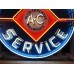 New Single-Sided Allis Chalmers Parts Service Porcelain Neon Sign 48" Diameter