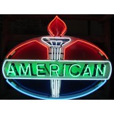 New American Porcelain Neon Sign - 48"W x 40"H