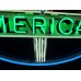 New American Porcelain Neon Sign - 48"W x 40"H