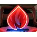 New American Gas Porcelain Sign with Neon 72"W x 60"H