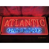 New Atlantic Gasoline Painted Neon Sign 72"W x 30"H