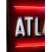 Original Atlantic Gas Porcelain Sign with Neon 72"x42" - SSPN