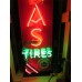 New Atlas Tires Painted Neon Sign 18"x 50"
