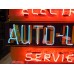 New Autolite Double-Sided Porcelain Neon with Aged Steel Can 30" W x 20" H