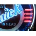 New Buick Valve in Head Porcelain Neon Sign 42" Diameter