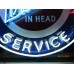 New Buick Valve in Head Porcelain Neon Sign 42" Diameter