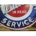 New Buick Valve in Head Porcelain Neon Sign 42" Diameter