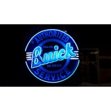New Buick Authorized Porcelain Neon Sign 36 Inch Diameter / Free Delivery
