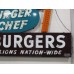 Original Burger Chef Porcelain Neon 19 FT W x 16 1/2 FT H