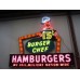 Original Burger Chef Porcelain Neon 19 FT W x 16 1/2 FT H