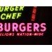 Original Burger Chef Porcelain Neon 19 FT W x 16 1/2 FT H