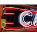 New CAFE Porcelain Sign with Wrap-Around Bullnose Neon 77 IN W x 18 1/2 IN H