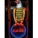 New Case Eagle Porcelain Neon Sign 32"W x 72"H