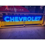 New Chevrolet Strip Painted Neon Sign w/Bullnose Ends 9 Feet W x 24"H