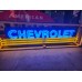 New Chevrolet Strip Painted Neon Sign w/Bullnose Ends 9 Feet W x 24"H