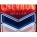 New Chevron Porcelain Neon Sign 39"W x 53"H