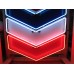 New Chevron Porcelain Neon Sign 39"W x 53"H