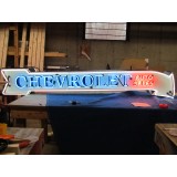New Chevrolet Auto Sales Arrow Double-Sided Porcelain Neon Sign 8 FT W x 18" H
