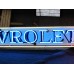 New Chevrolet Auto Sales Arrow Double-Sided Enamel Neon Sign 8 FT W x 18" H