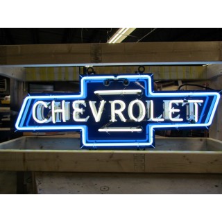 New Chevrolet Bowtie Single-Sided Porcelain Neon Sign 48"W x 16"H