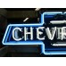 New Chevrolet Bowtie Single-Sided Porcelain Neon Sign 48"W x 16"H