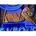 New Chevy Boy Porcelain Sign w/Neon 53 IN W x 48 IN H 