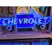 New Chevy Boy Porcelain Sign w/Neon 53 IN W x 48 IN H 