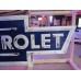 New Double-Sided Chevrolet Bowtie Porcelain Neon Sign w/Aged Steel Can - 108" W 39" H
