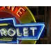 New Chevrolet Genuine Parts Porcelain Neon Sign 48" Diameter