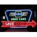 New Chevy "Save" Animated Porcelain Neon 72"W x 36"H