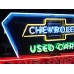 New Chevy "Save" Animated Porcelain Neon 72"W x 36"H