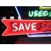 New Chevy "Save" Animated Porcelain Neon 72"W x 36"H