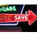 New Chevy "Save" Animated Porcelain Neon 72"W x 36"H