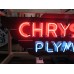 New Chrysler Plymouth Double-Sided Porcelain Neon Sign 77"W x 29"H