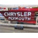 New Chrysler Plymouth Double-Sided Porcelain Neon Sign 77"W x 29"H