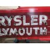 New Chrysler Plymouth Double-Sided Porcelain Neon Sign 77"W x 29"H