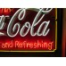 Original Coca-Cola Drug Store Porcelain Neon Sign 60"x46"