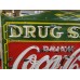 Original Coca-Cola Drug Store Porcelain Neon Sign 60"x46"