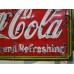 Original Coca-Cola Drug Store Porcelain Neon Sign 60"x46"