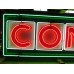 Original CONOCO Tin Painted Sign with Neon 12 FT x 3 FT