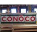 Original CONOCO Tin Painted Sign with Neon 12 FT x 3 FT