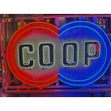 Original CO-OP Porcelain Neon Sign 96"W x 48"H