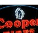 New Cooper Tires Porcelain Neon Sign 48"W x 30"H