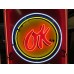 New OK Used Corvette Keytag Porcelain Neon Sign 40"W x 72"H