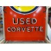 New OK Used Corvette Keytag Porcelain Neon Sign 40"W x 72"H